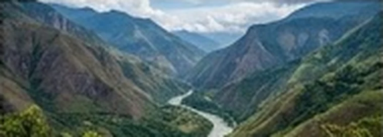Cañón profundo del río Arma en el Suroeste antioqueño