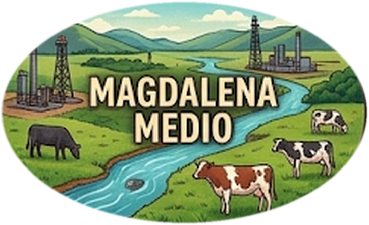 Ilustración de la subregión Magdalena Medio