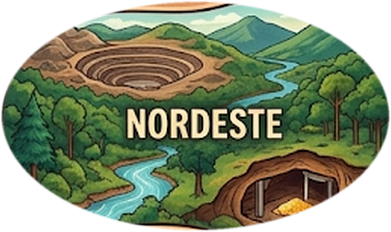 Ilustración de la subregión Nordeste
